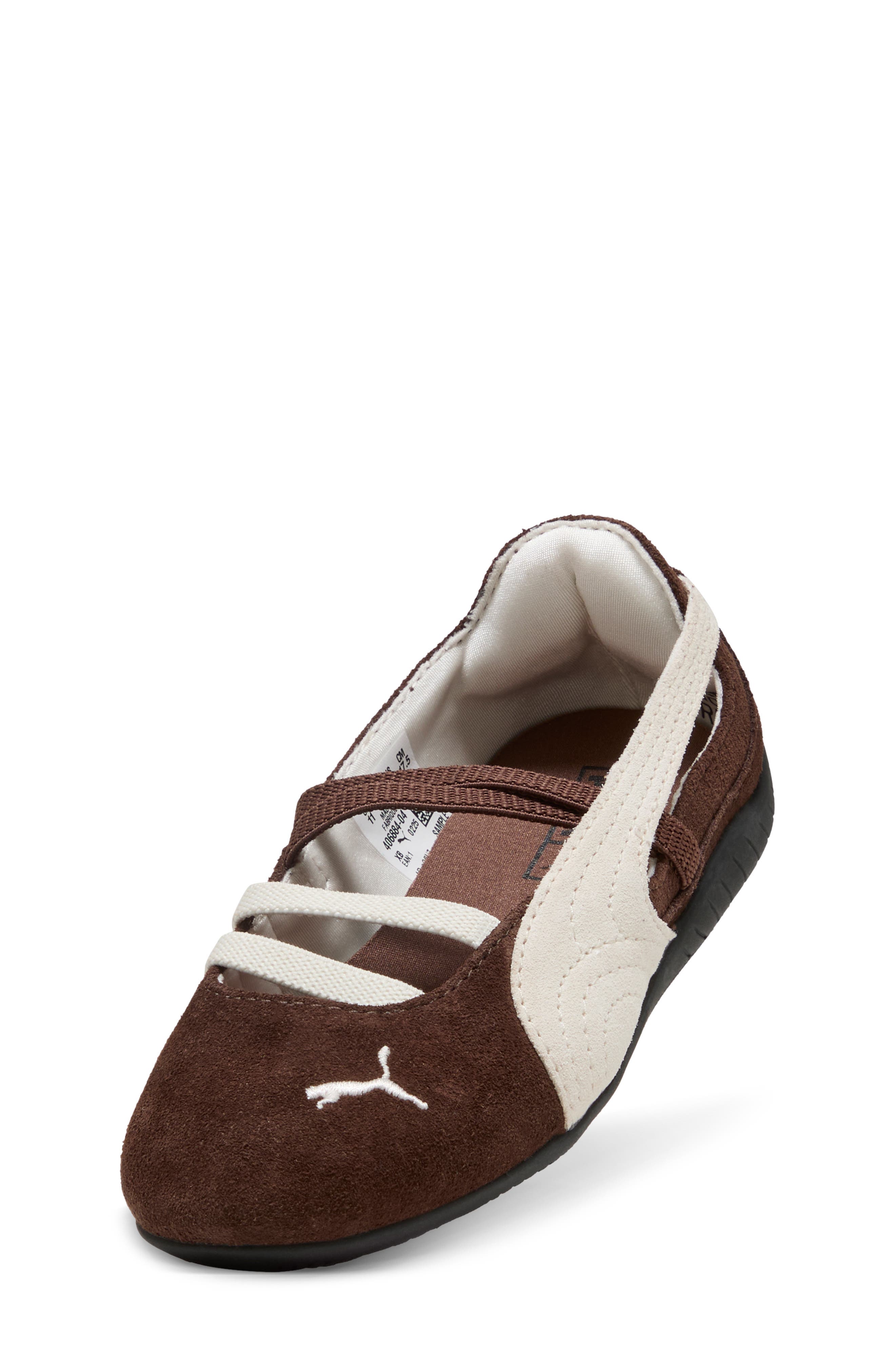 PUMA Kids' Speedcat Ballet Sneaker, Main, color, Chestnut Brown/ Warm White