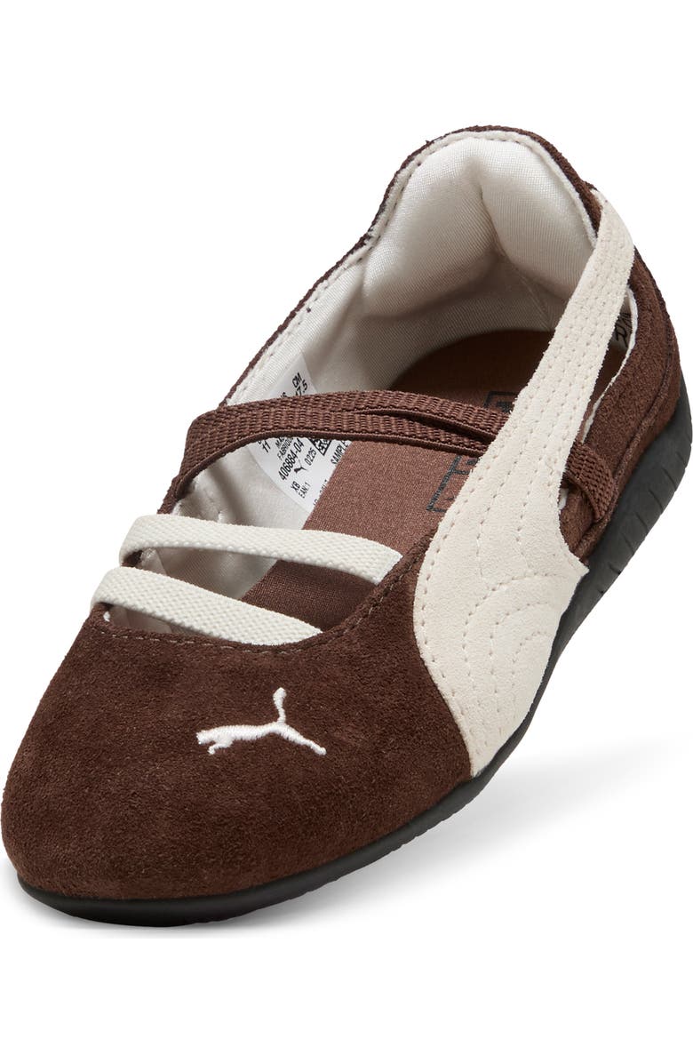PUMA Kids' Speedcat Ballet Sneaker, Main, color, Chestnut Brown/ Warm White