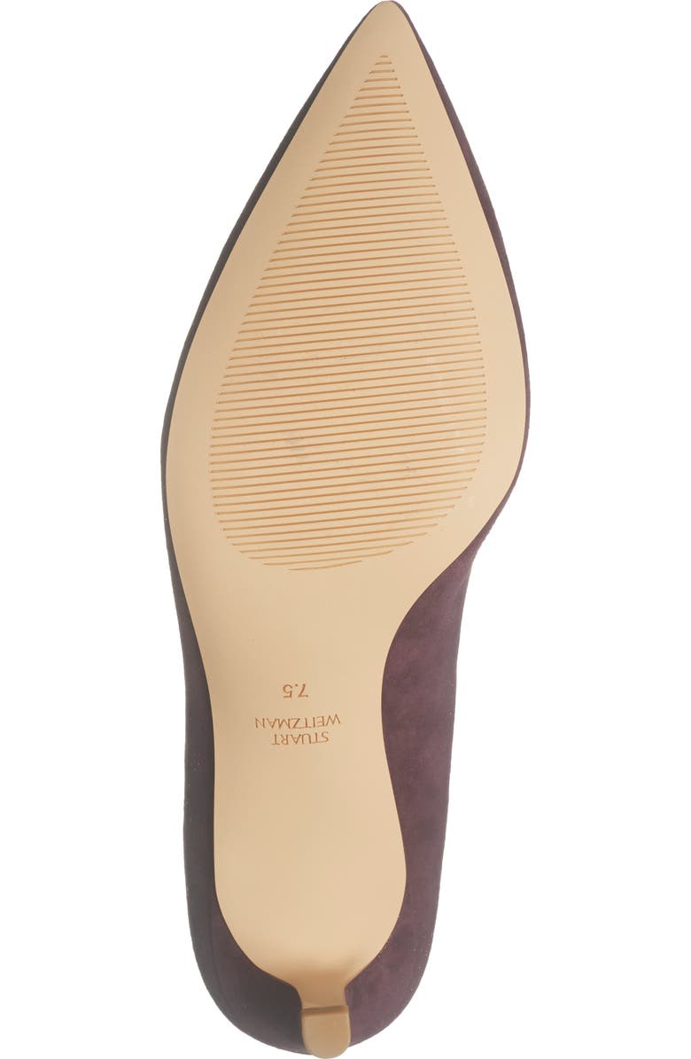 Stuart Weitzman Dancer Pointed Toe Pump, Alternate, color, Bordeaux