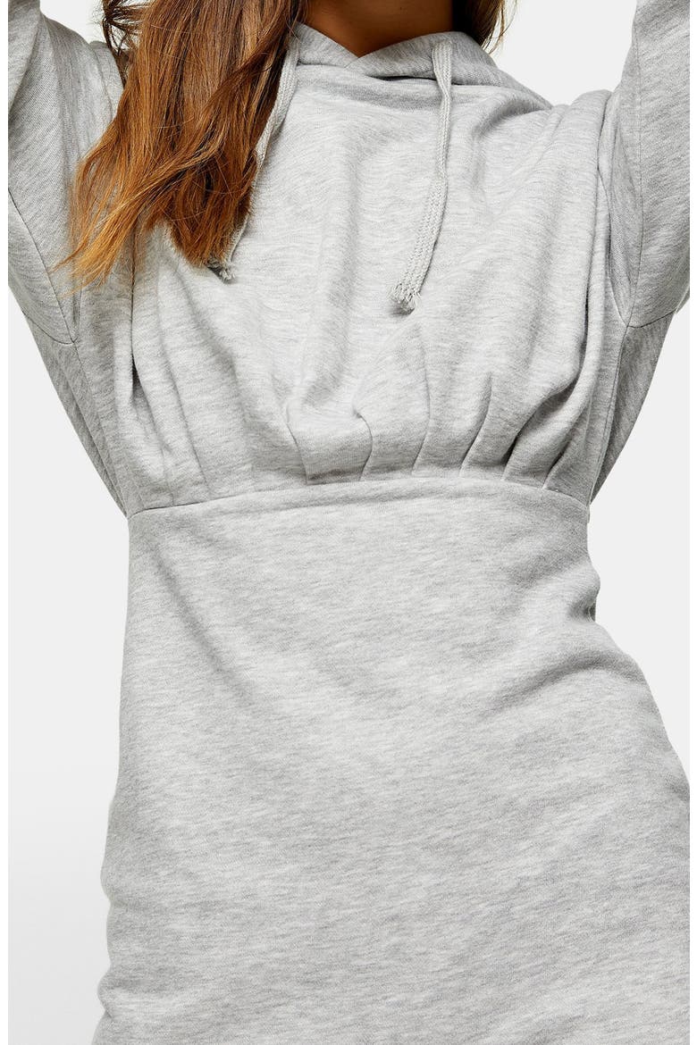 Hooded Minidress, Alternate, color, GREY