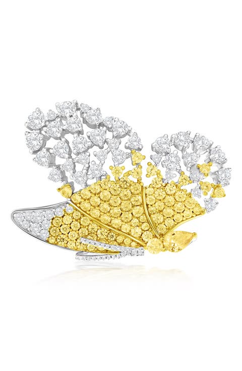 Pavé Butterfly Brooch