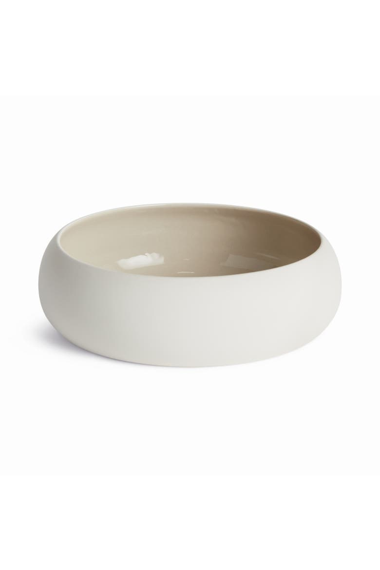 Barclay Butera Sandbar Decorative Bowl - White/Taupe, Main, color, White