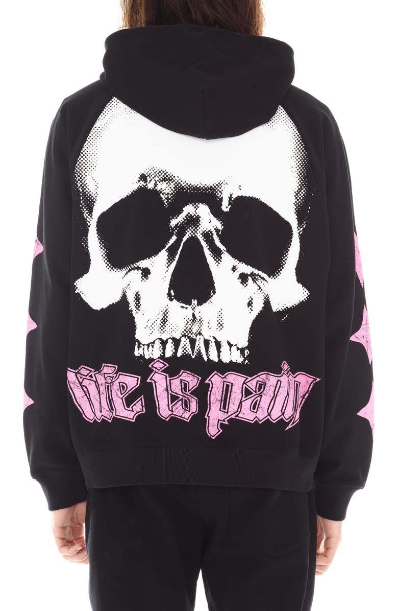 Cult of Individuality Cotton Graphic Zip-Up Hoodie, Alternate, color,