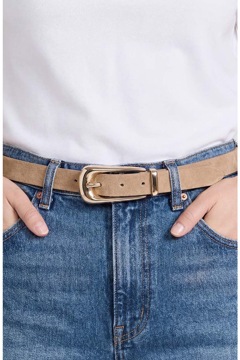 Leather Belt, Alternate, color, SHIITAKE AND GOLD