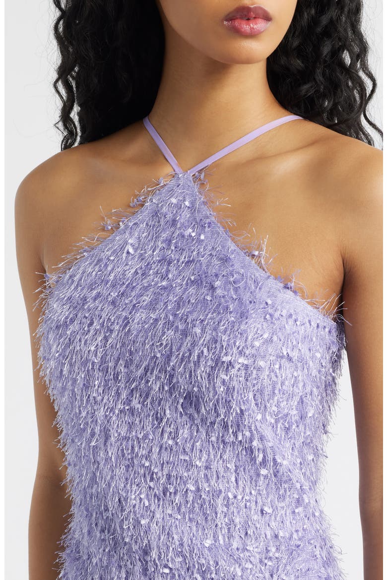 Luna Fringe Minidress, Alternate, color, LILAC