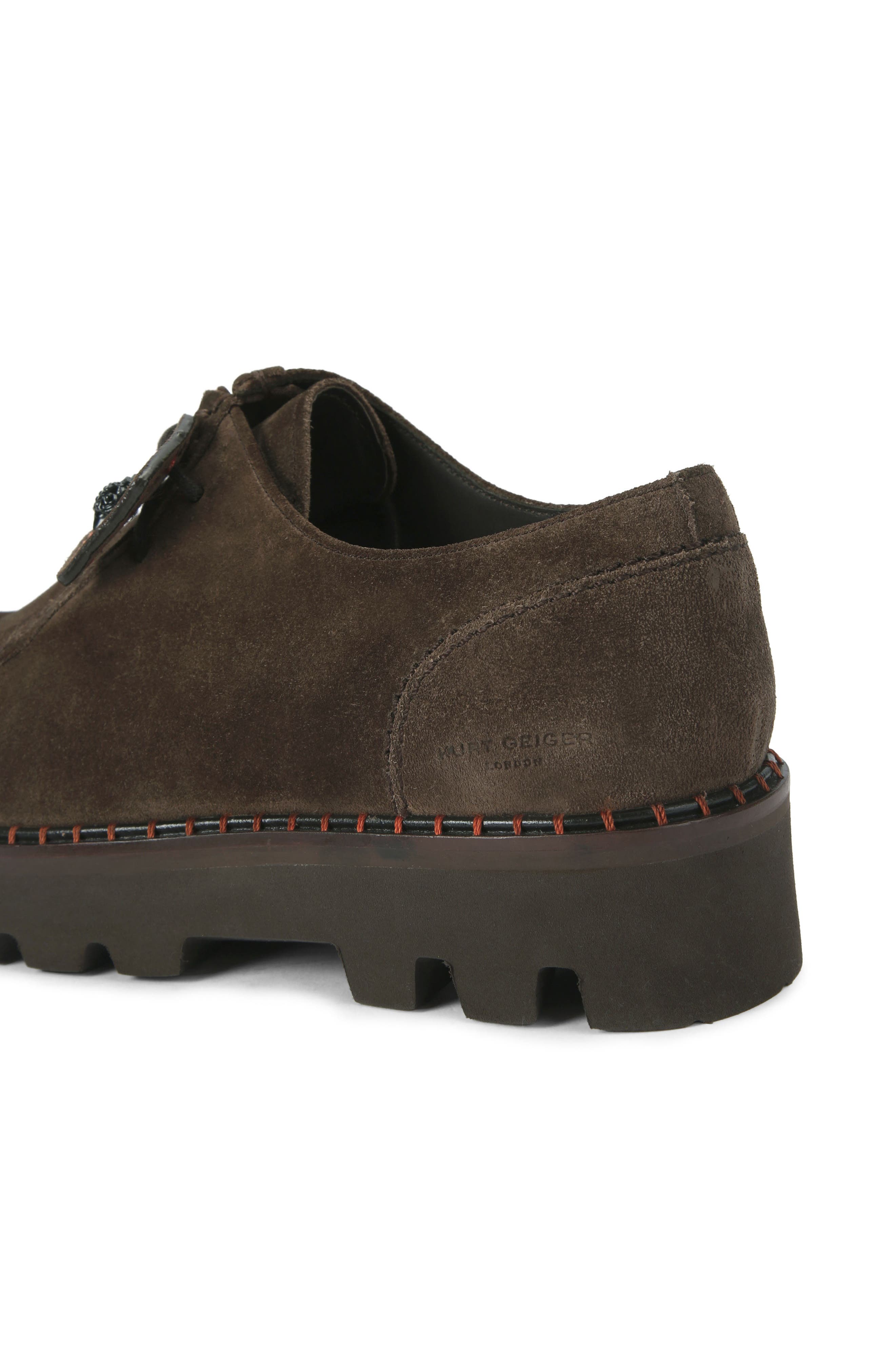 Kurt Geiger London Brompton Lugged Moc Toe Boot, Alternate, color, Brown