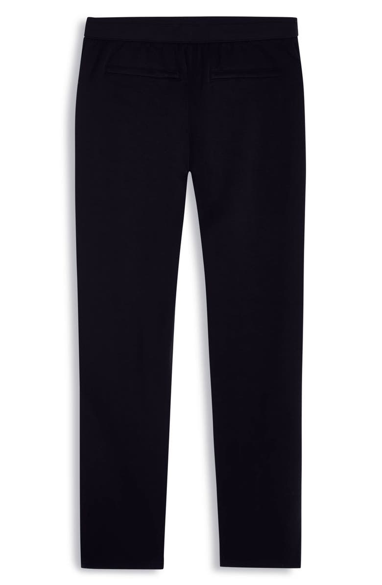 Bugatchi Soft Touch Pintuck Knit Pants, Alternate, color, Black
