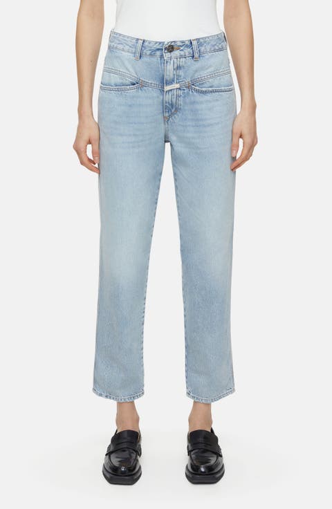 Wide Leg Pedal Pusher Jeans