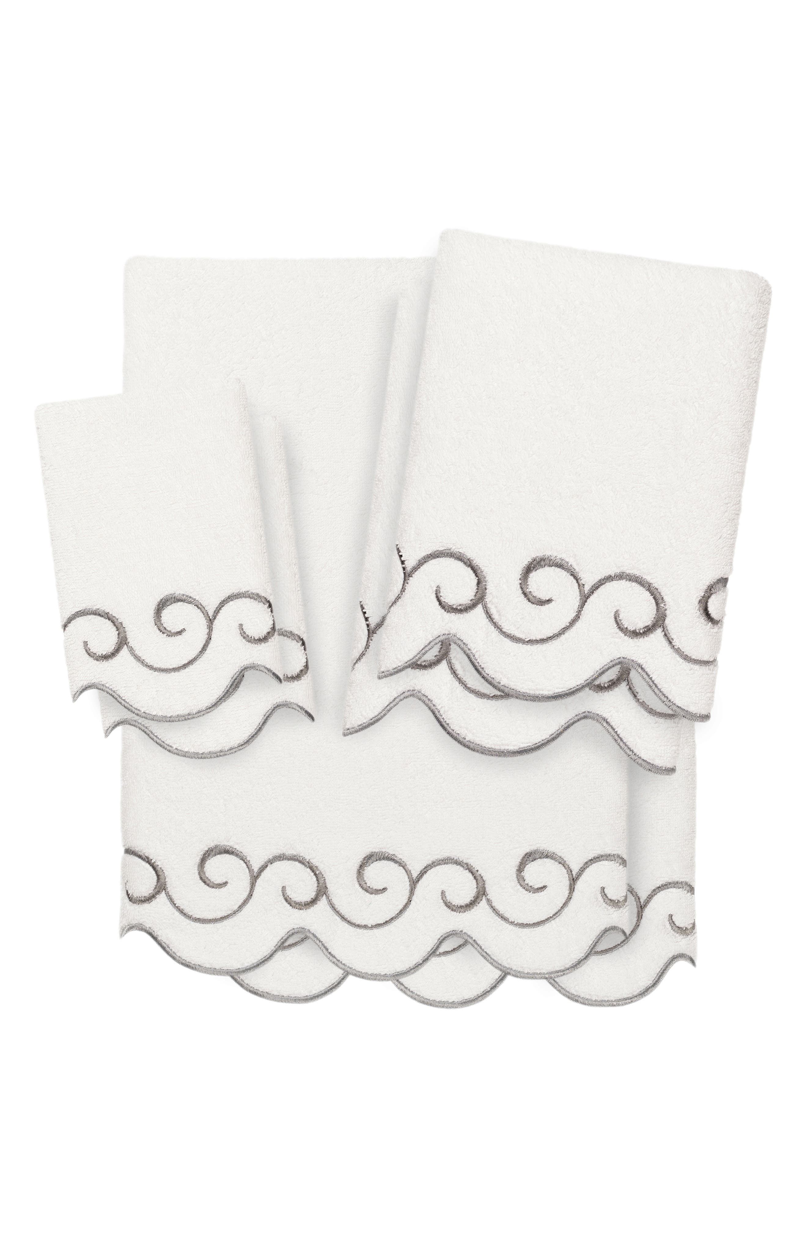Simplicity Scallop 6-Piece Turkish Cotton Towel Set
