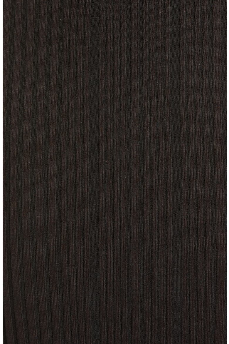 Jolie Rib Long Sleeve Knit Midi Dress, Alternate, color, CHOCOLATE TRUFFLE-BLACK