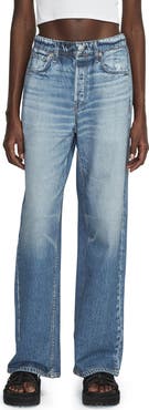 rag & bone rb Miramar Pull On Wide Leg Cotton Terry Sweatpant Jeans