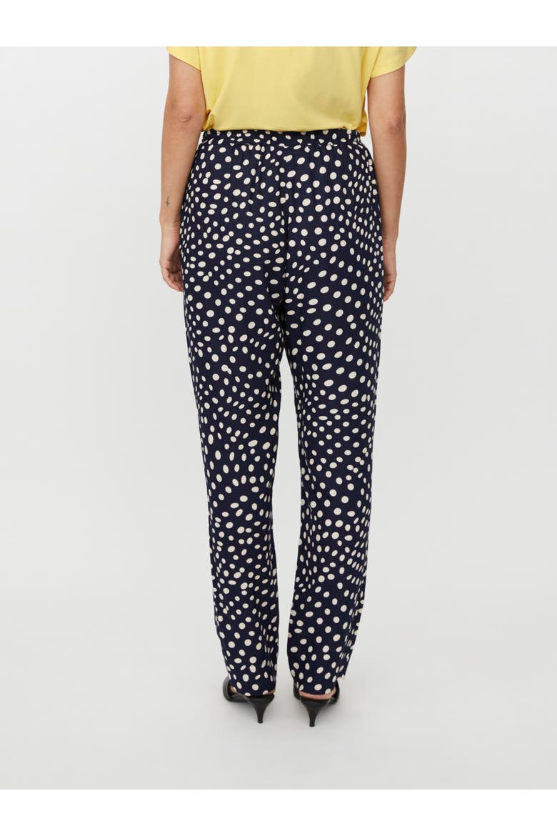 MaPless Polka Dot Tapered Pants, Alternate, color, Navy Blazer