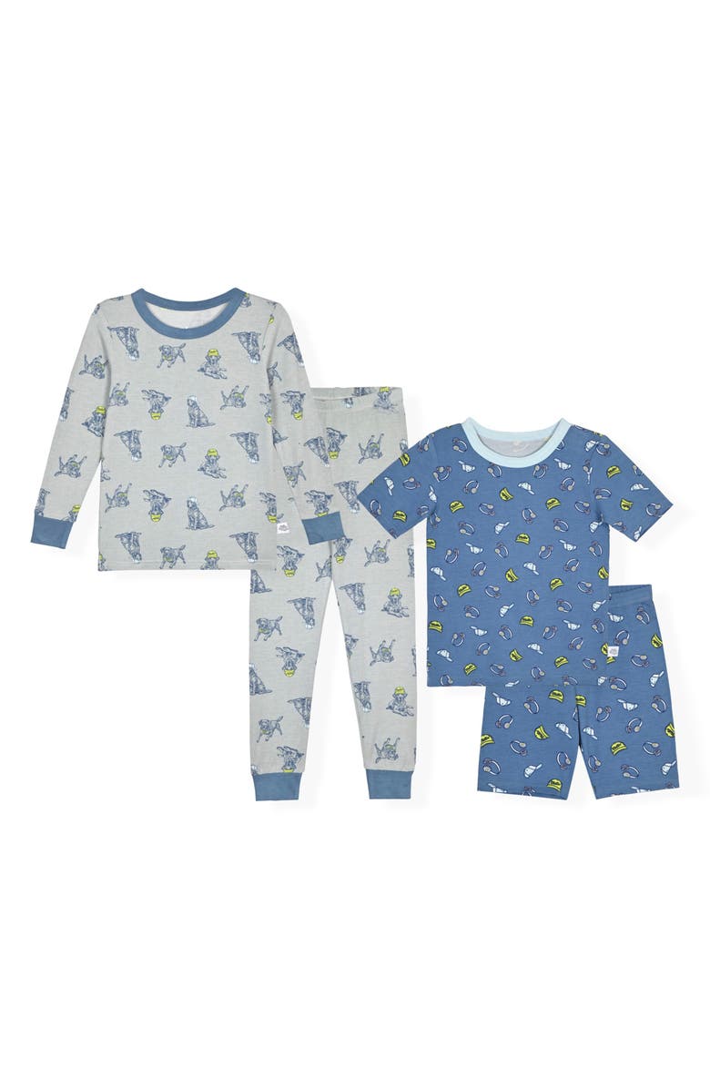 SLEEP ON IT Kids' Assorted 2-Pack Print Fitted Two-Piece Pajamas, Main, color, Blue