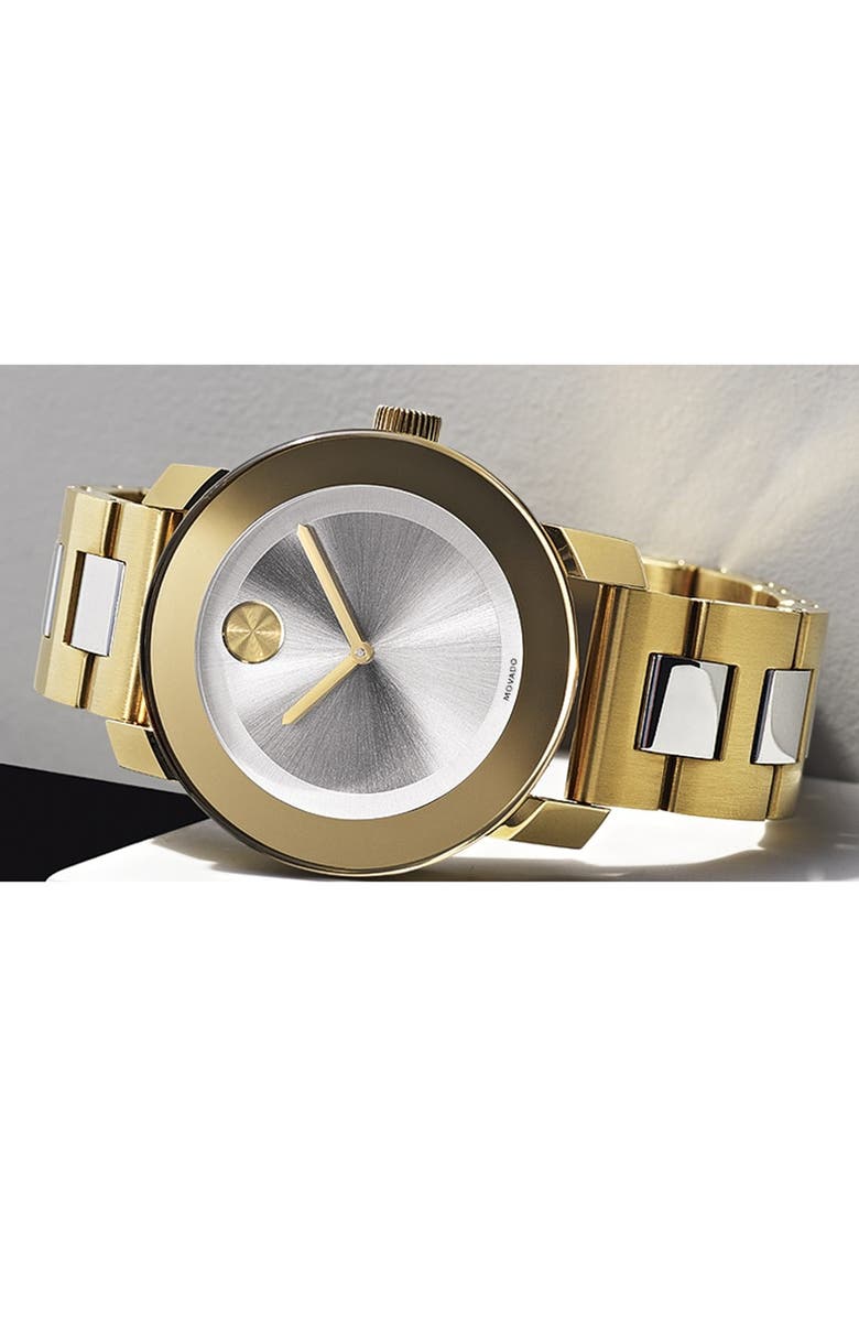 Movado 'Bold' Round Bracelet Watch, 36mm, Alternate, color,