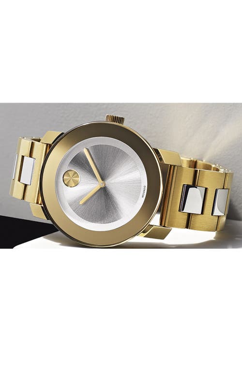 MOVADO MOVADO 'BOLD' ROUND BRACELET WATCH, 36MM