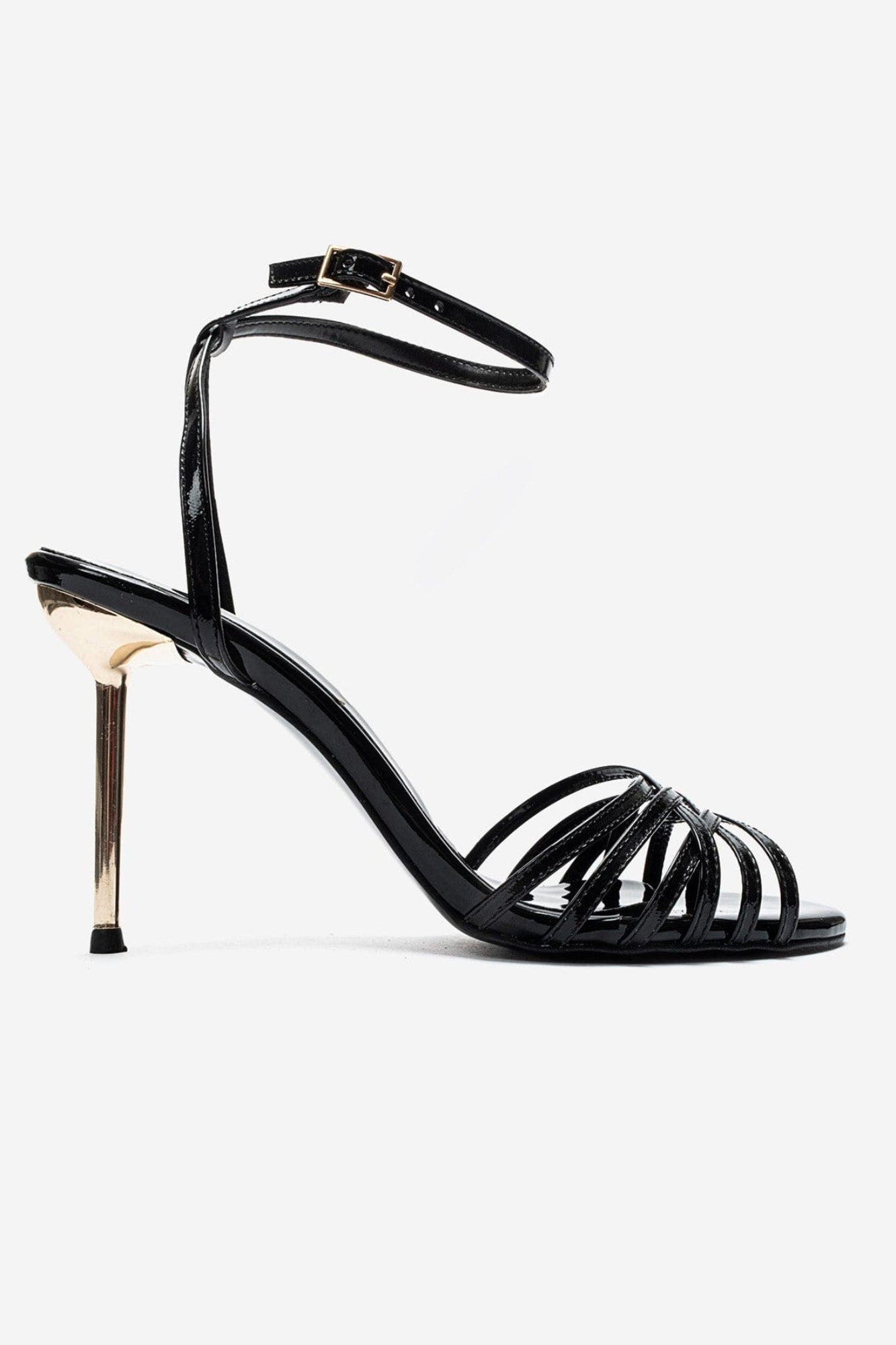 Lorion Stiletto Ankle Strap Pump, Alternate, color, Black