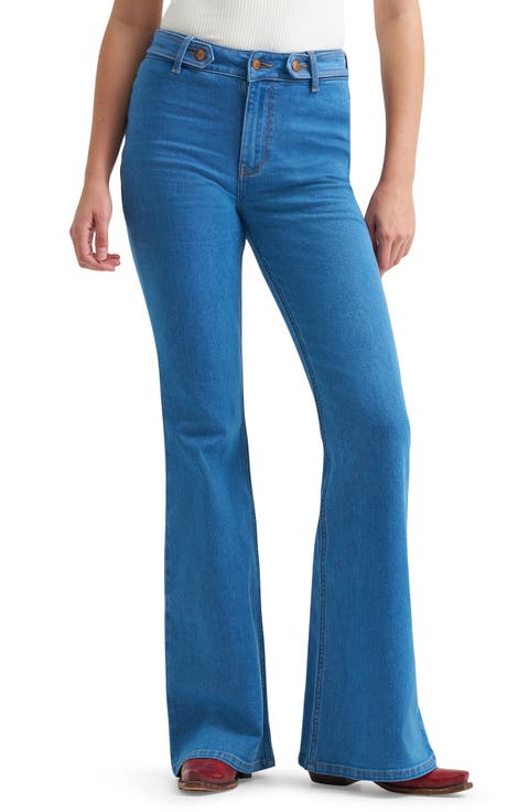Belted Flare Jeans