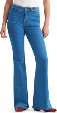 Wrangler Belted Flare Jeans