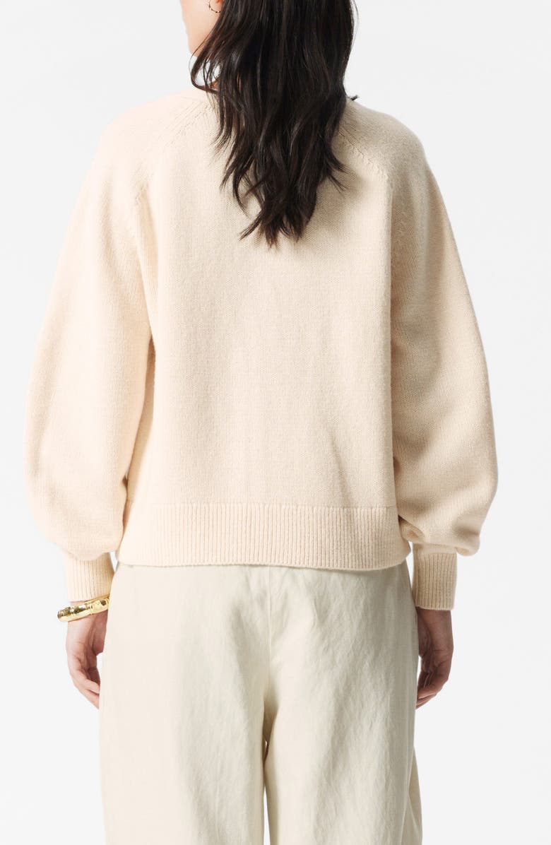 & Other Stories Patch Pocket Wool & Cotton Cardigan, Alternate, color, Beige Dusty Light