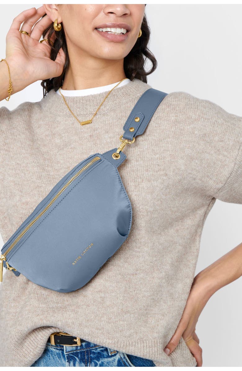 Katie Loxton Nylon-Luxe Belt Bag, Alternate, color, Blue Skye