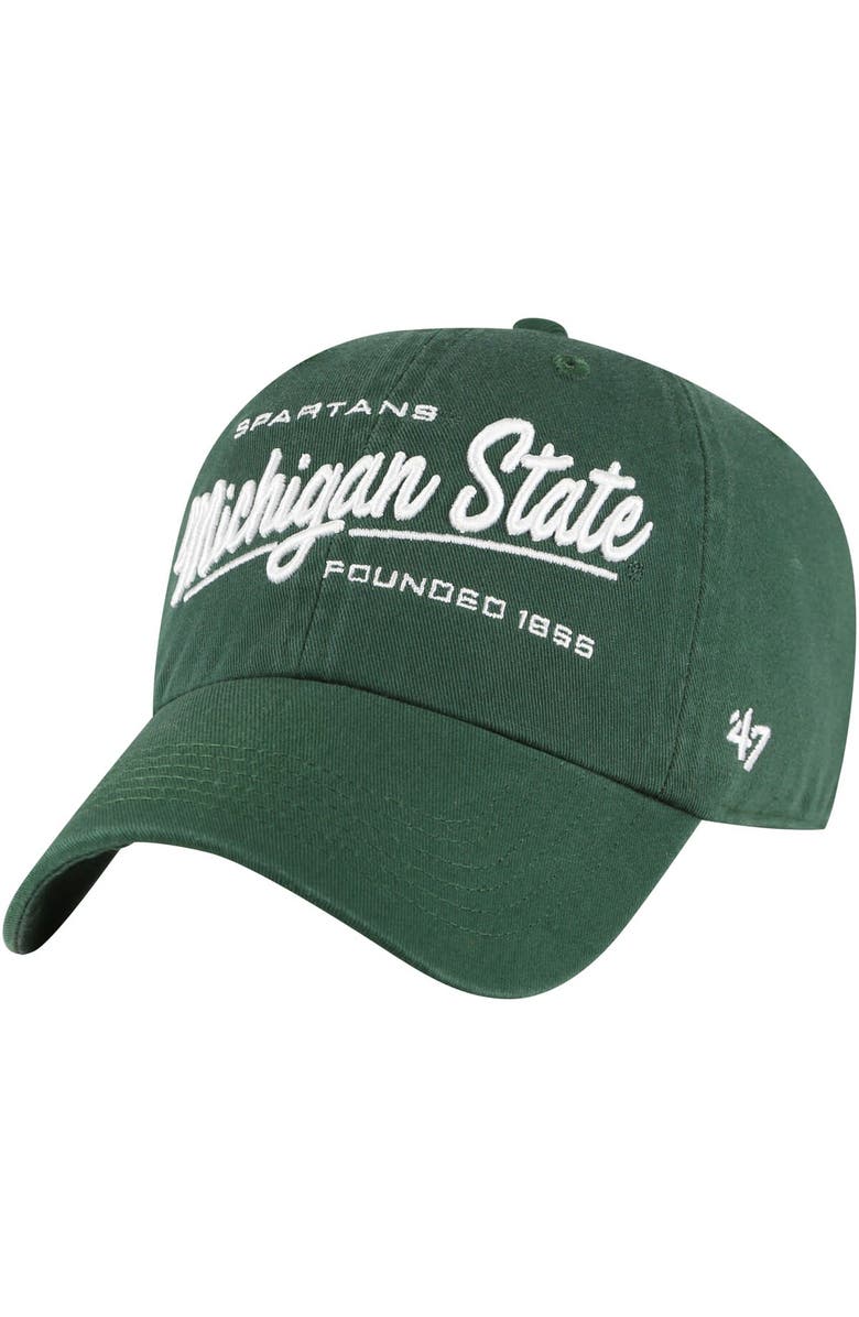 '47 Women's '47 Green Michigan State Spartans Sidney Clean Up Adjustable Hat, Main, color, Green