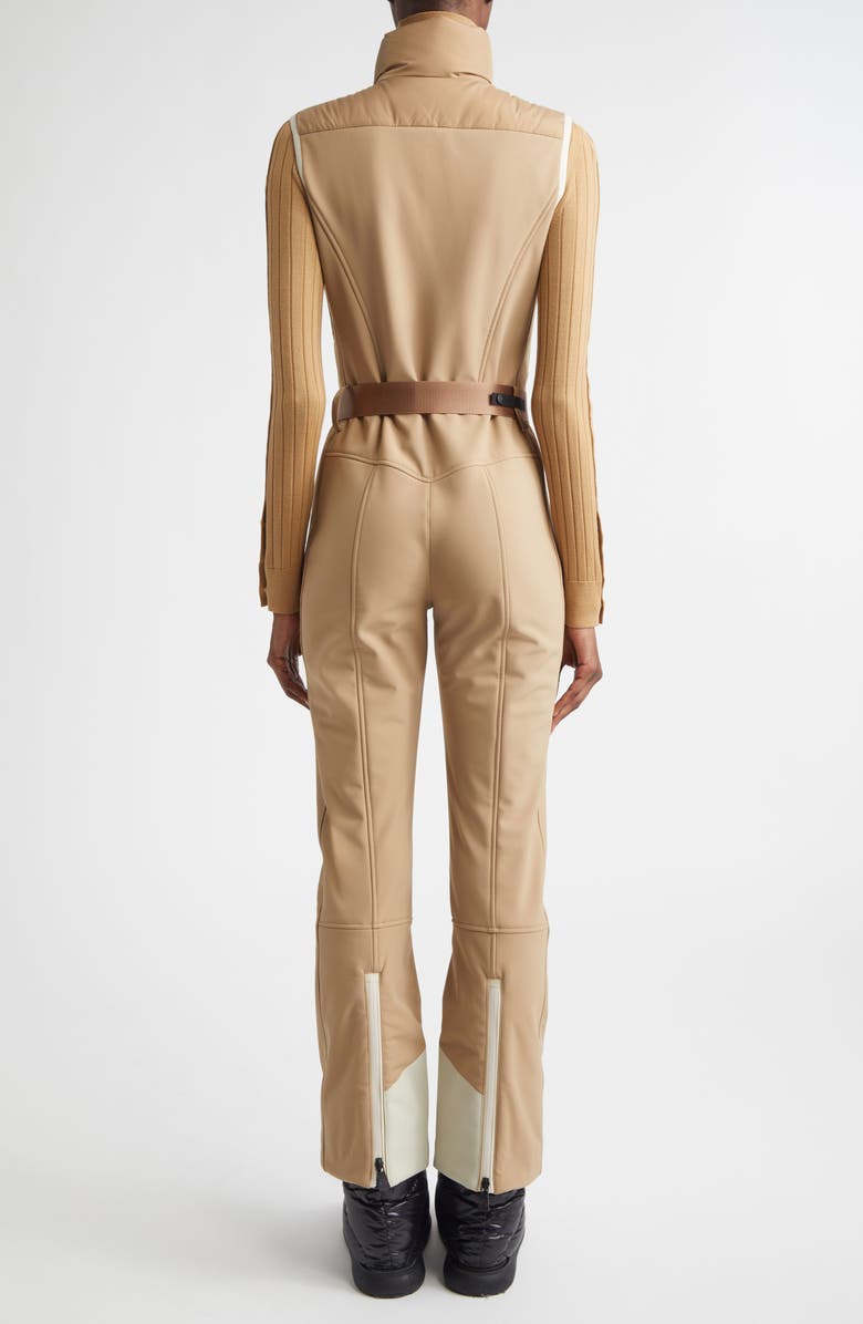 Moncler Grenoble Colorblock Down Ski Suit, Alternate, color, Neutral