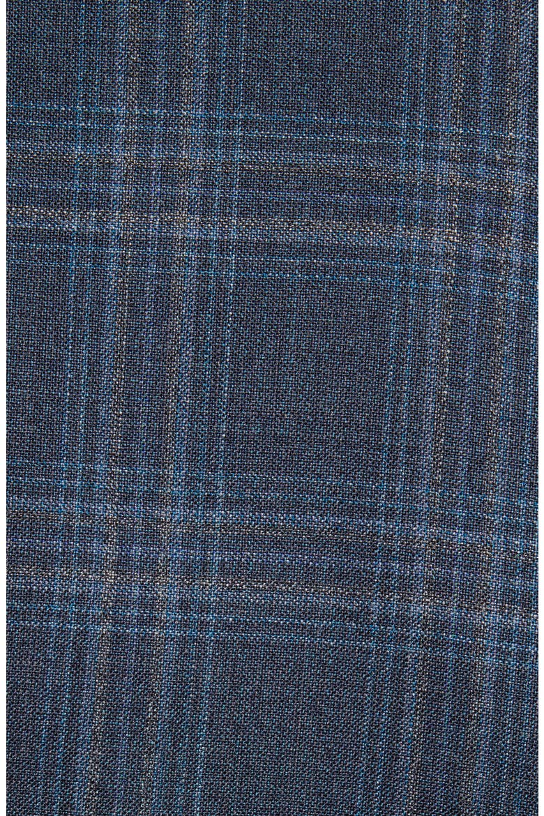 Konan Plaid Trim Fit Sport Coat, Alternate, color, TEAL