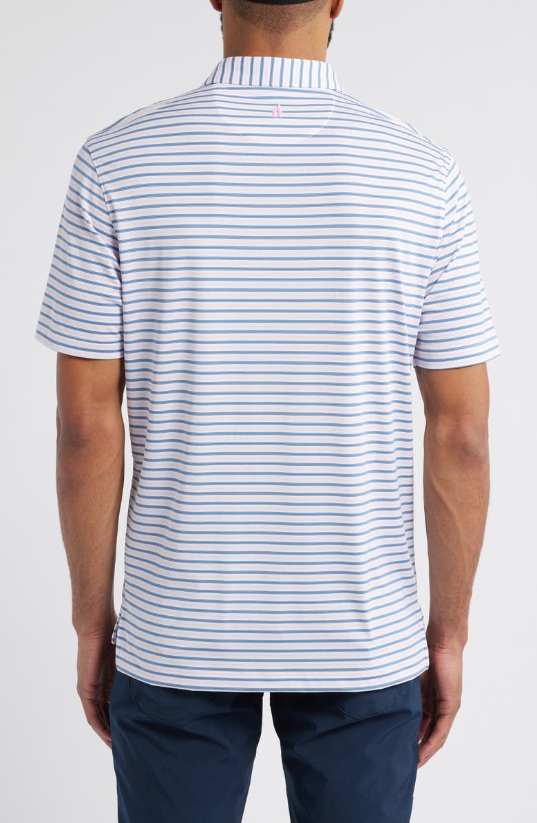 johnnie-O Bronte Stripe PREP-FORMANCE Golf Polo, Alternate, color, Porto Pink