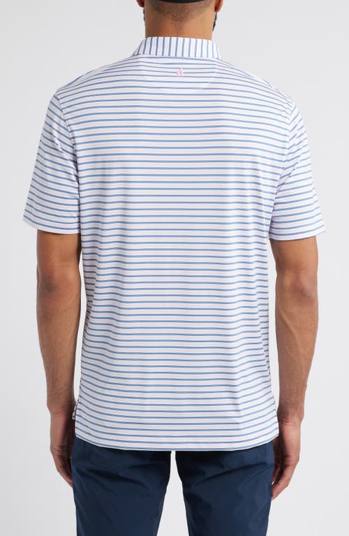 Johnnie-o Bronte Stripe Prep-formance Golf Polo In Porto Pink