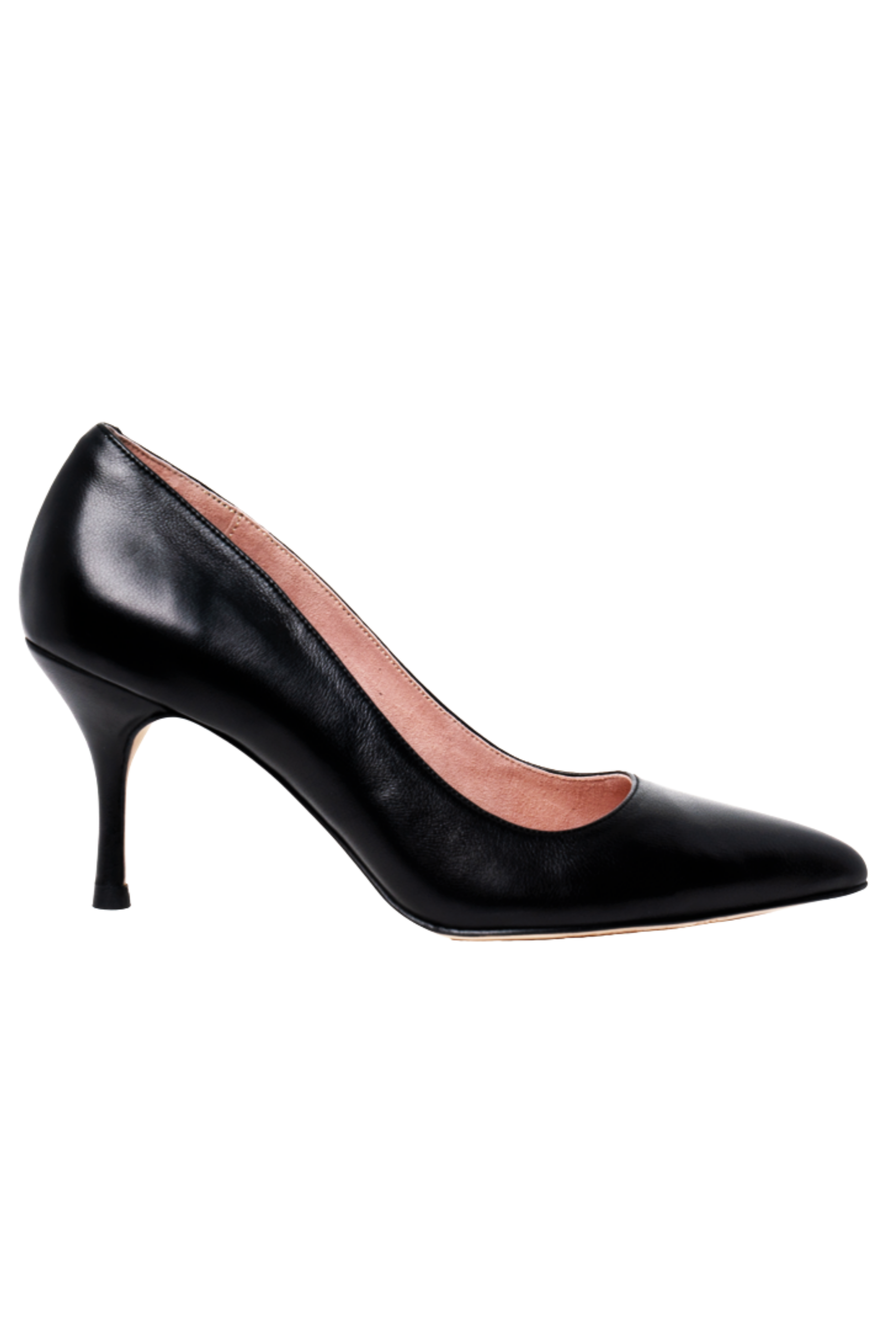 ALLY Shoes Classic Pump, Main, color, Black Leather