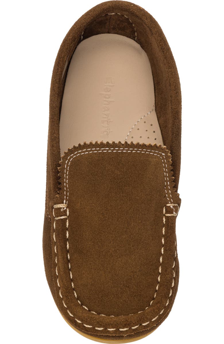 Elephantito Kids
Antton Moc Toe Driving Loafer, Alternate, color, Suede Chestnut