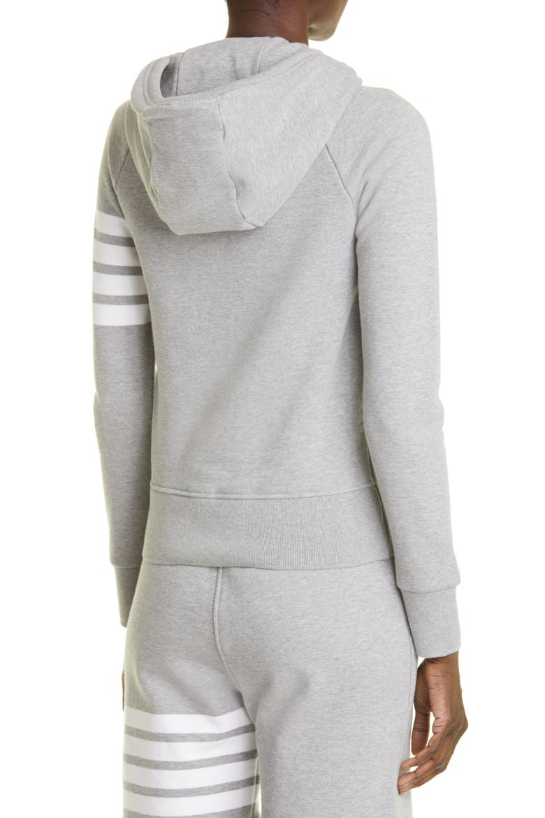 4-Bar Cotton Hoodie, Alternate, color, LIGHT GREY