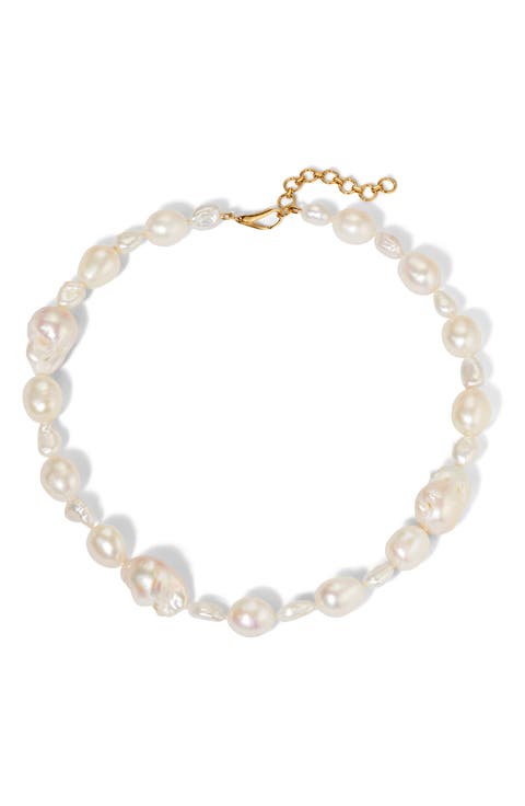 London Baroque Pearl Collar Necklace