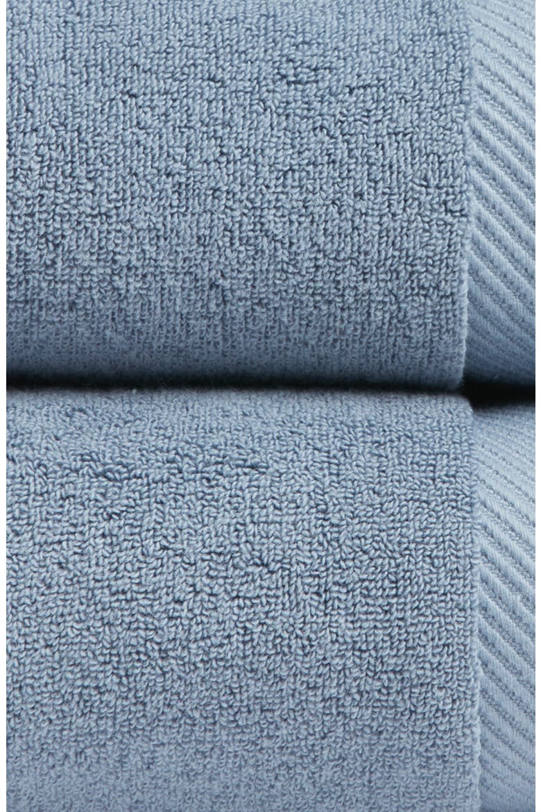 Set of Two Organic Hydrocotton Bath Towels, Alternate, color, BLUE CHIP