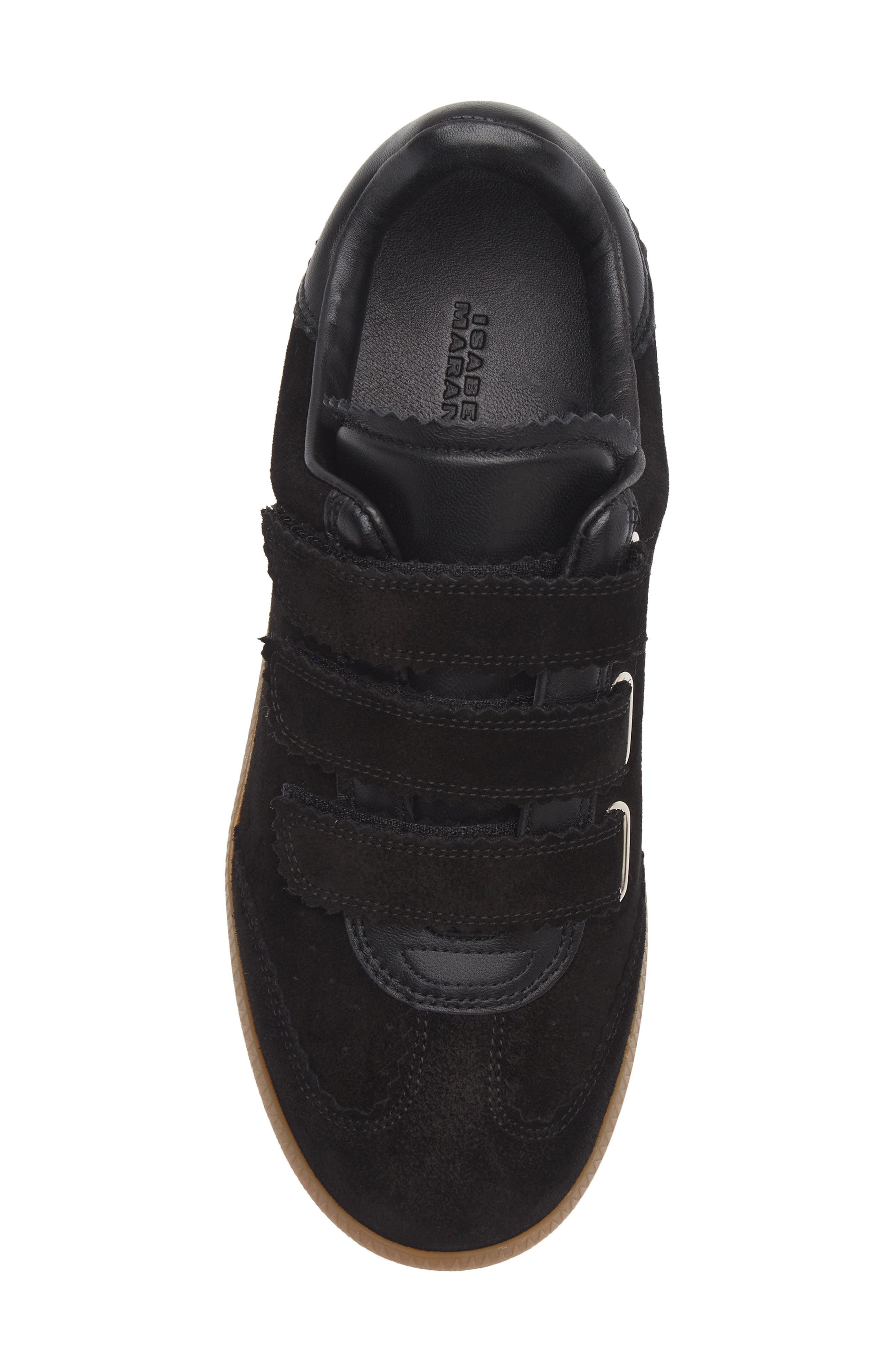 Beth Low Top Sneaker, Alternate, color, BLACK SUEDE
