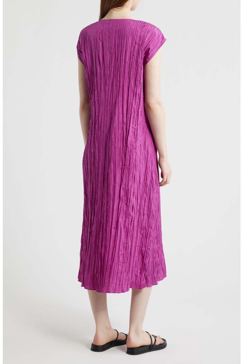 Cap Sleeve Silk Maxi Dress, Alternate, color, GRAPE