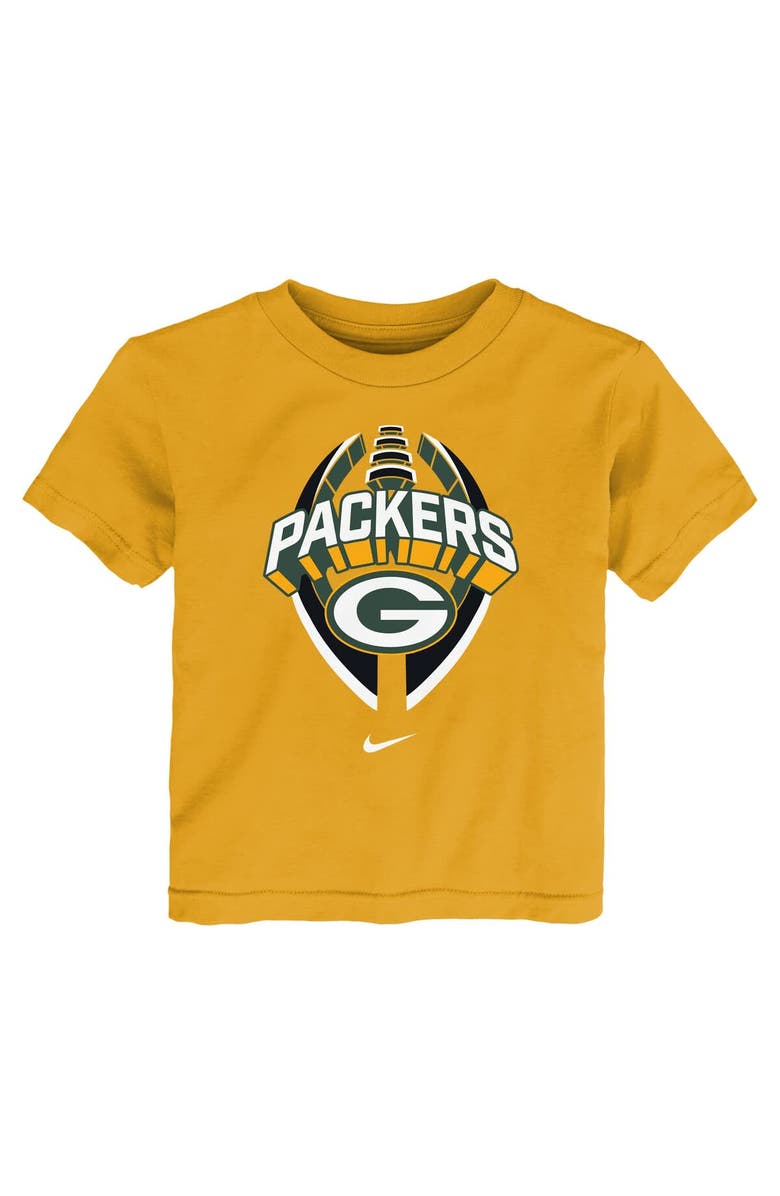 Nike Toddler Nike Gold Green Bay Packers Icon Legend T-Shirt, Alternate, color, Gold