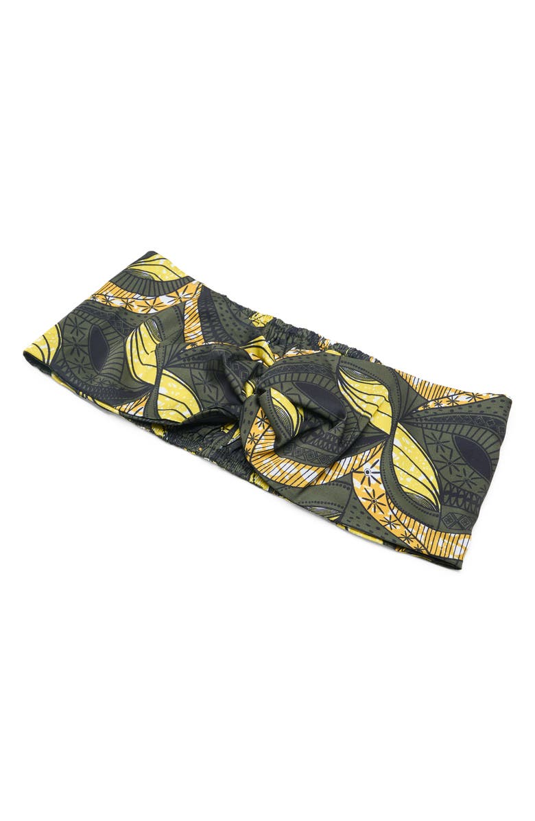 Grace Eleyae Twist Detail Satin Head Wrap, Alternate, color,