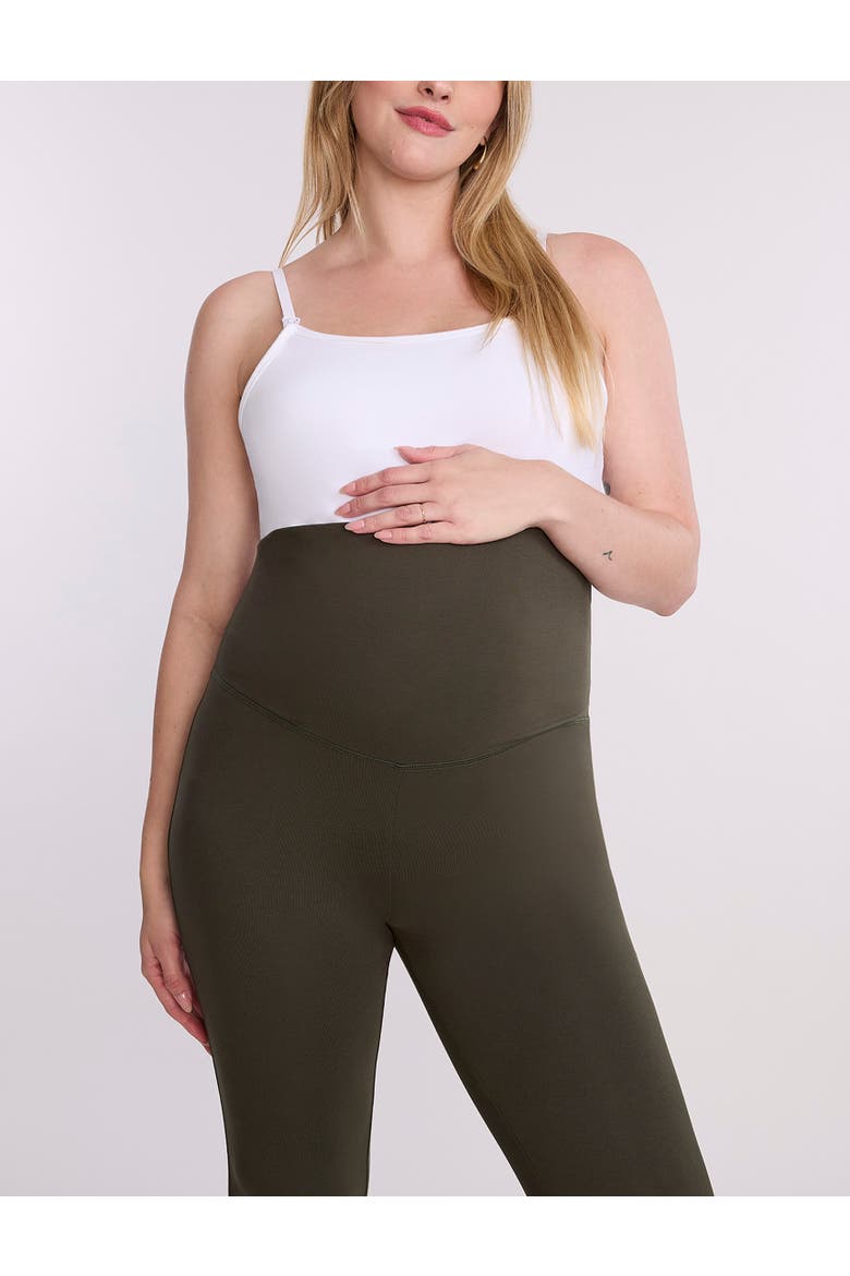 Roll Over Waistband Flare Legging, Alternate, color, Deep Depths