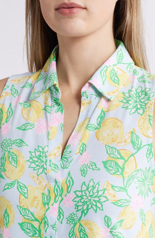 Lilly Pulitzer ® Riegan Sleeveles Polo Dress In Bluette Make Lemonade