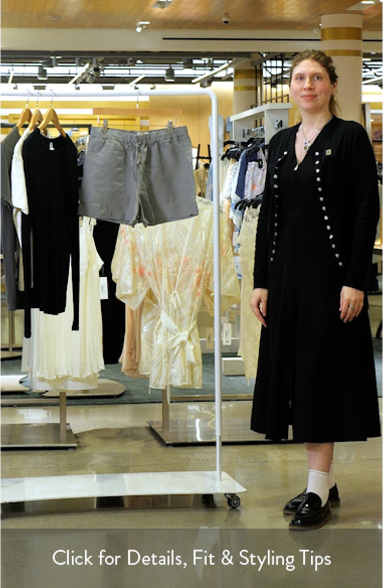 Linen Blend Drawstring Shorts, sales video thumbnail