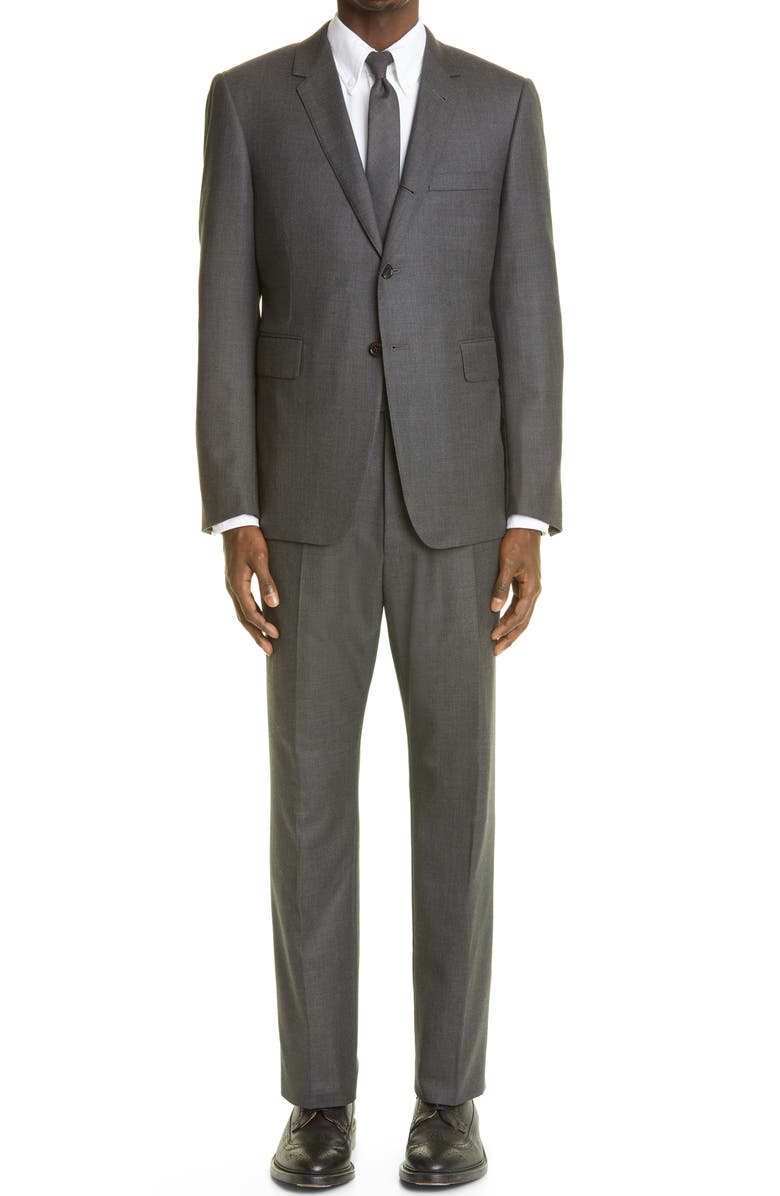 Thom Browne Classic Fit Wool Suit, Main, color, Dark Grey
