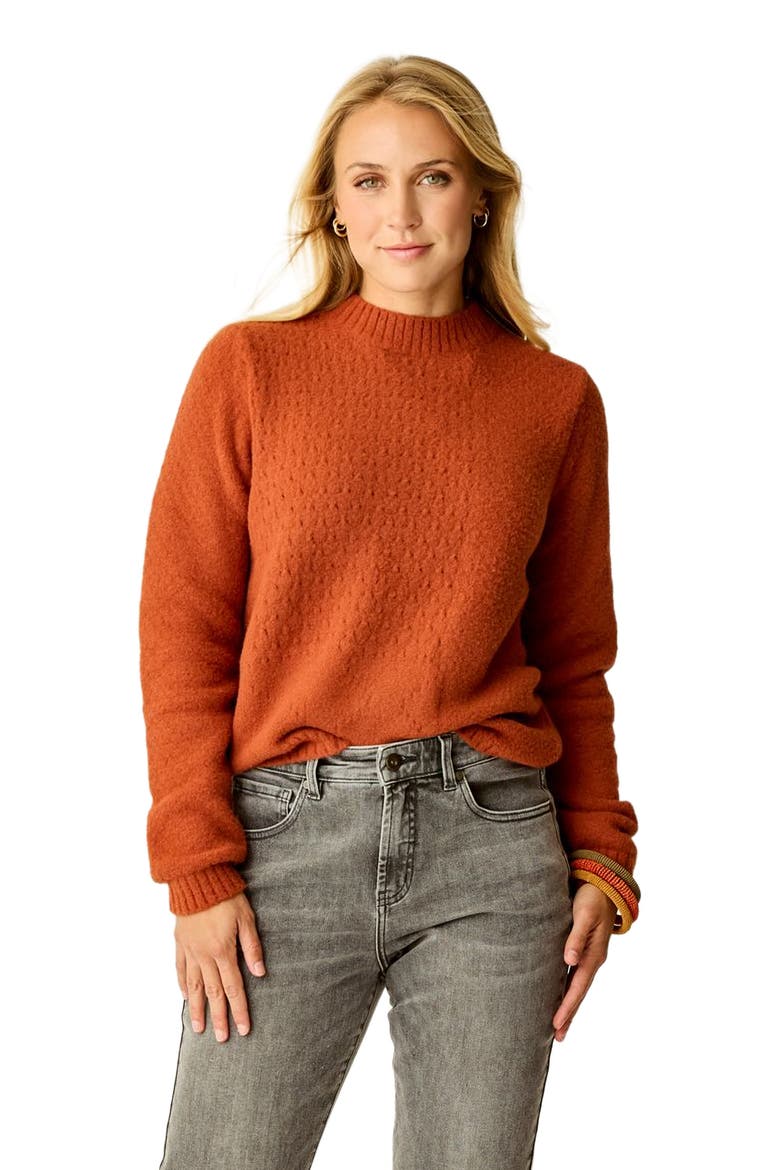 Monroe Stitched Sweater, Alternate, color, Copper