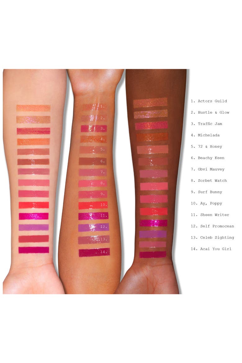 Gloss Angeles Lip Gloss, Alternate, color, HUSTLE AND GLOW