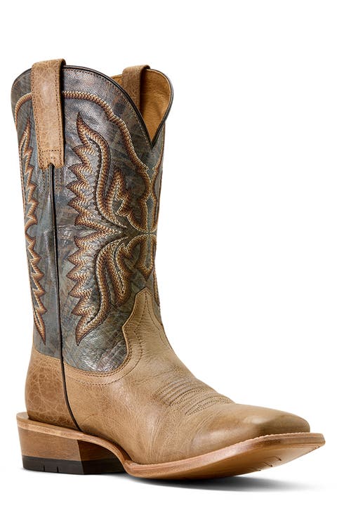 Preston Wide Square Toe Cowboy Boot (Men)