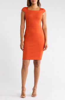 Cap Sleeve Sheath Dress