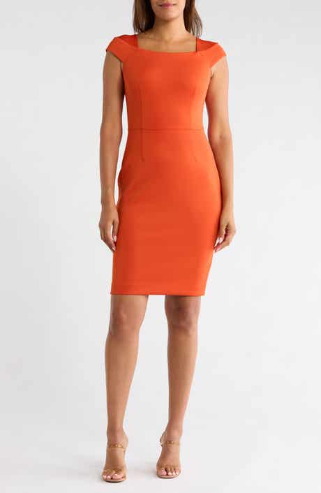 Cap Sleeve Sheath Dress