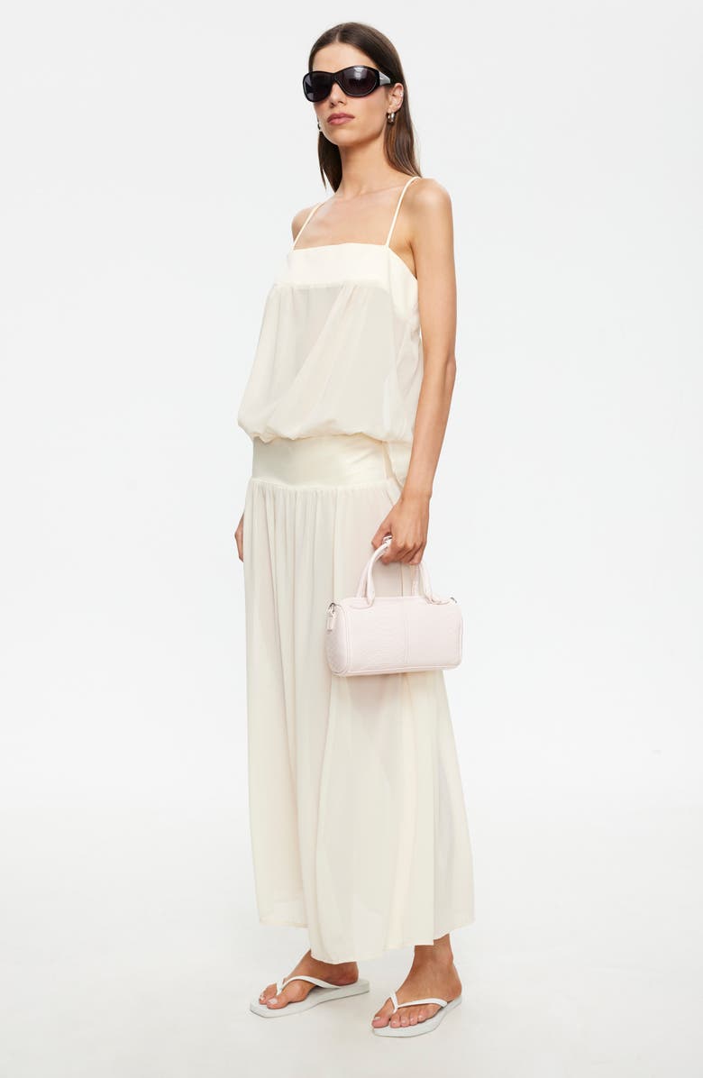 LIONESS Gracia Sleeveless Chiffon Maxi Dress, Alternate, color, Honey