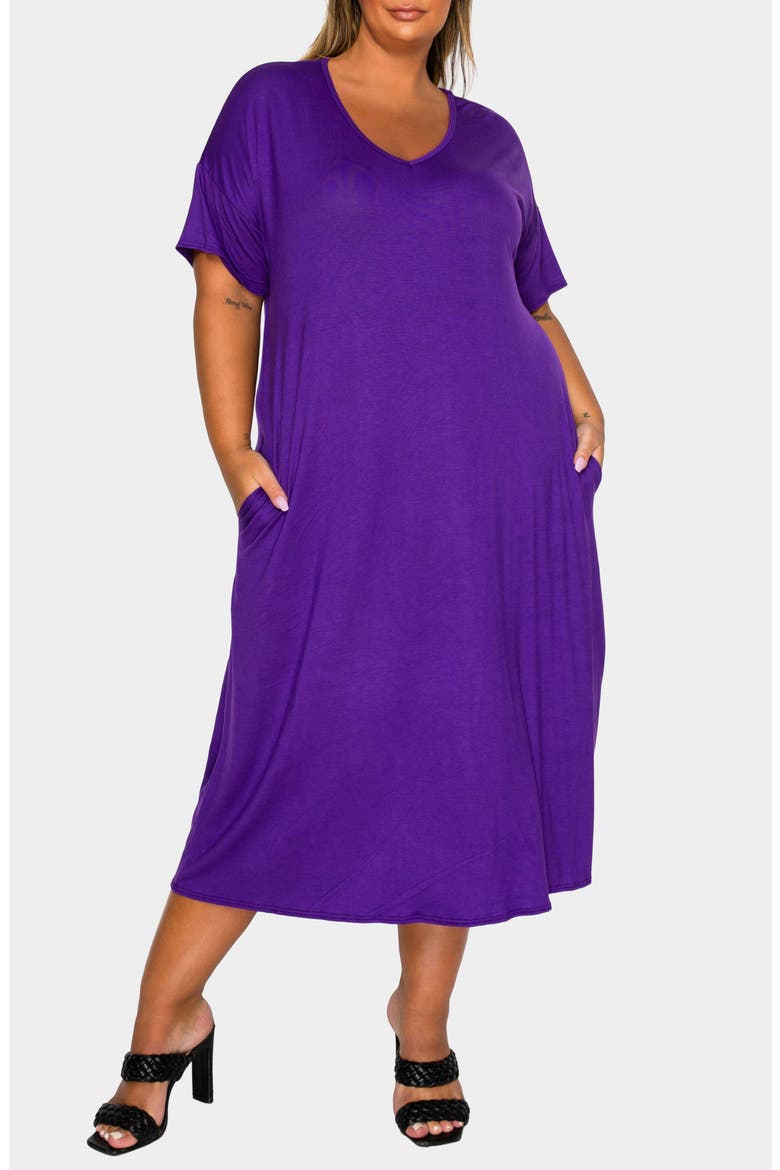 purple midi dress plus size Fleurora Elegant Purple Lavender Lace Midi Dress For Women Plus Size  Sophisticated Wedding Evening Wedding Guest Guest Attire Autumn Fall