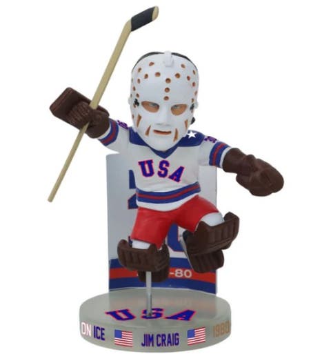 Jim Craig (Miracle On Ice) 1980 Gold Metal 6" Bobblehead